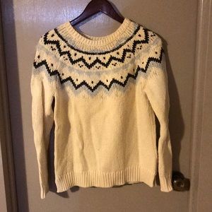 Loft Fair Isle crew neck sweater